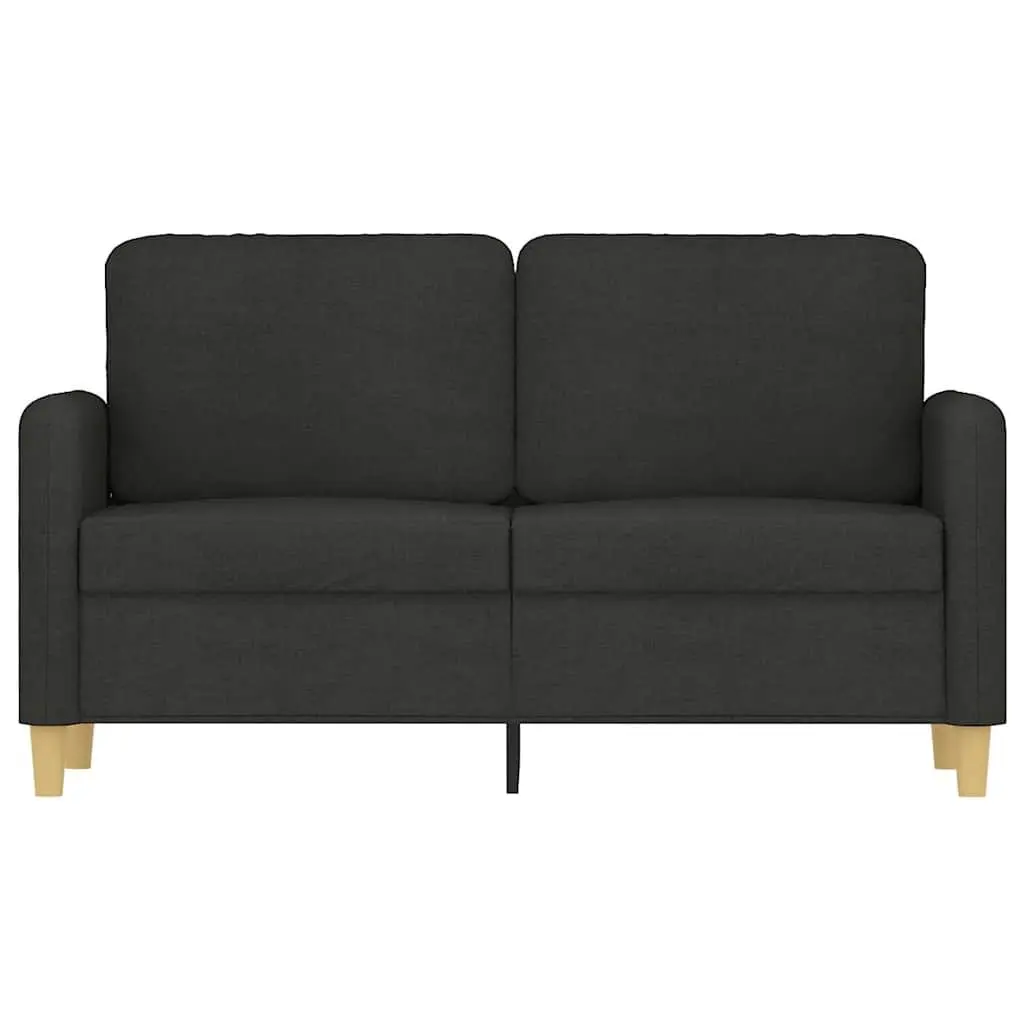 Black 2-Seater Sofa for Living Room