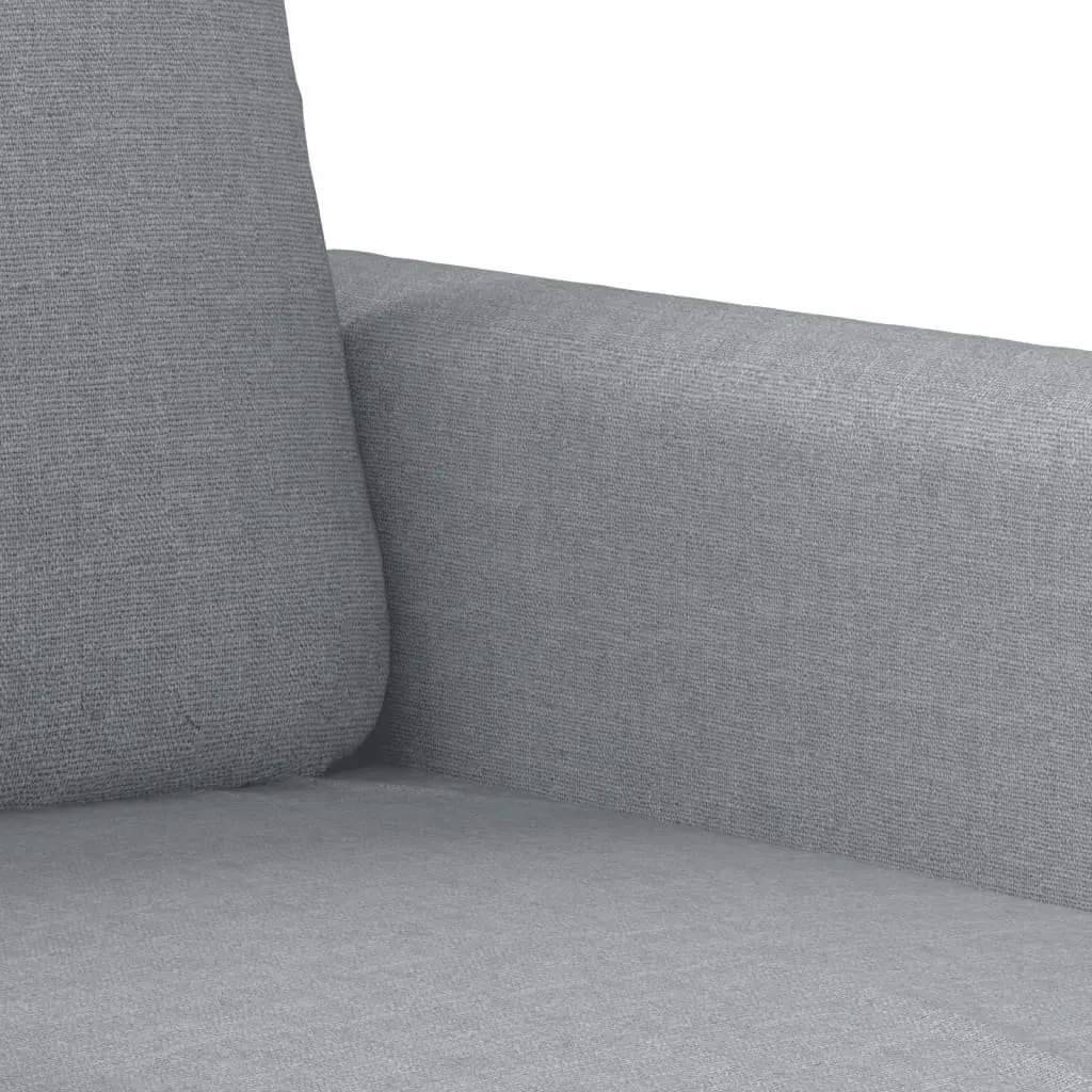 3-Seater Sofa Fabric 180cm Grey Upholstered Couch