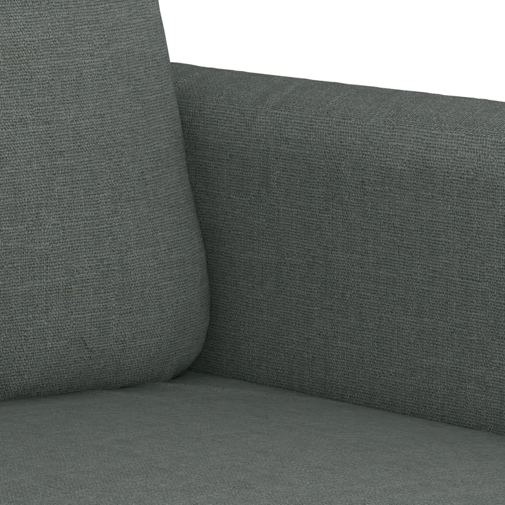 3-Seater Sofa in Grey Fabric for Living Rooms