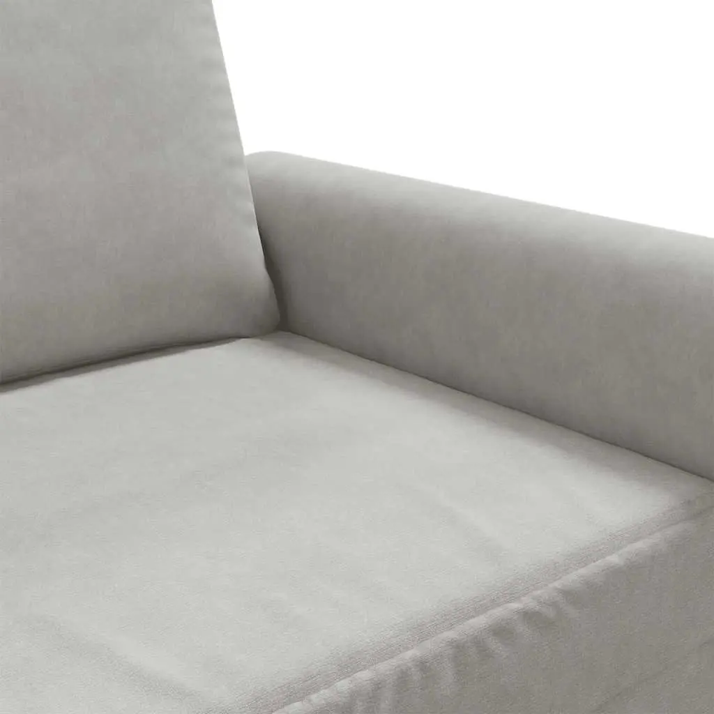 2-Seater Sofa Velvet 140cm Grey