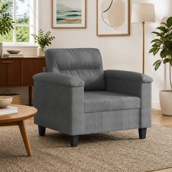 Durable Grey Sofa Chair 60cm with Modern Design