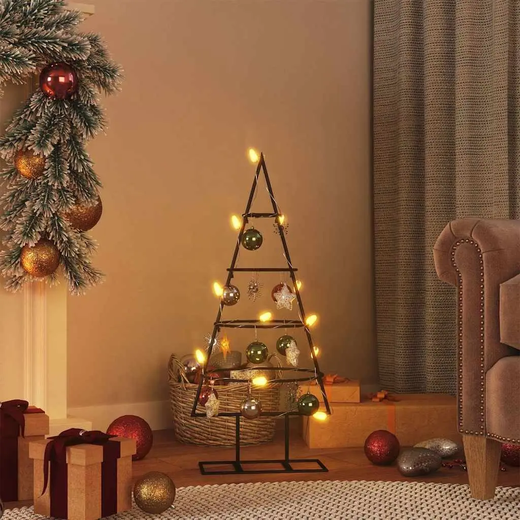 Metal Christmas Tree Frame Steel 60cm Black
