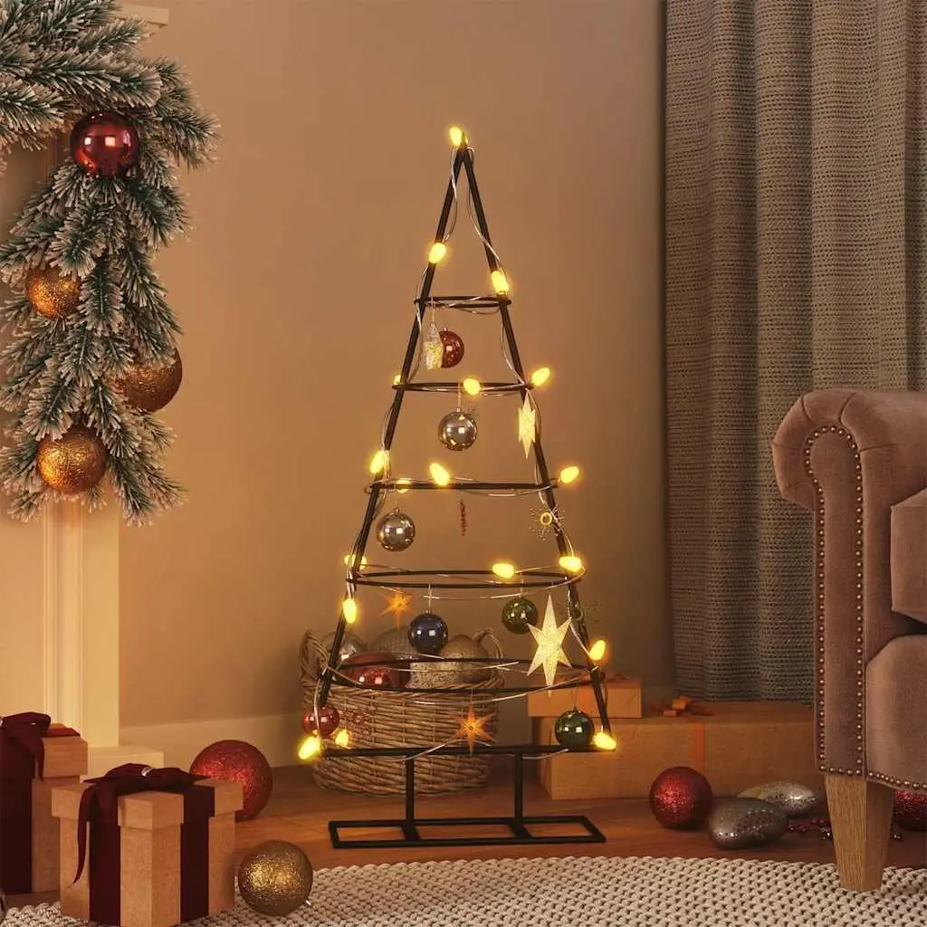 Black Metal Christmas Tree Stand 90cm