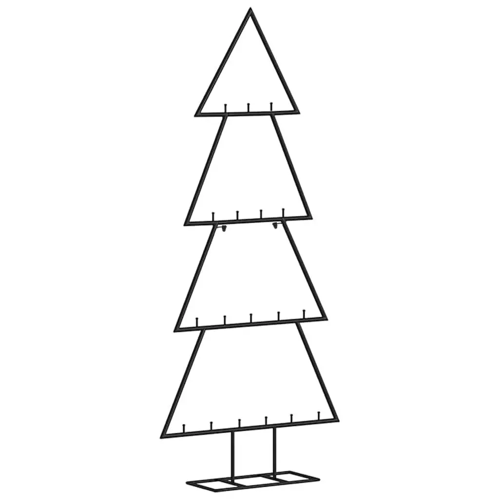 Black Metal Christmas Tree Frame 90cm