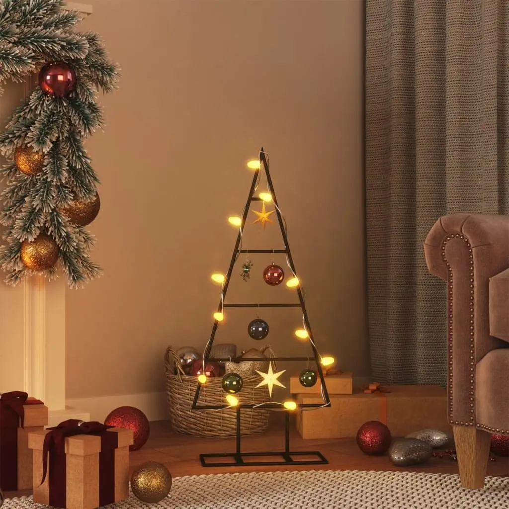 Metal Christmas Tree Frame Steel 60cm Black