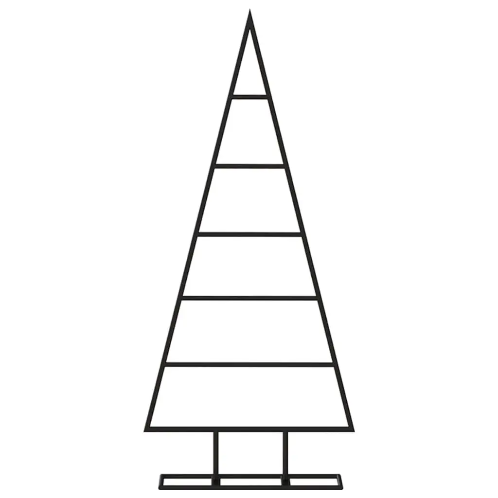 Metal Christmas Tree Decoration Steel 90cm Black