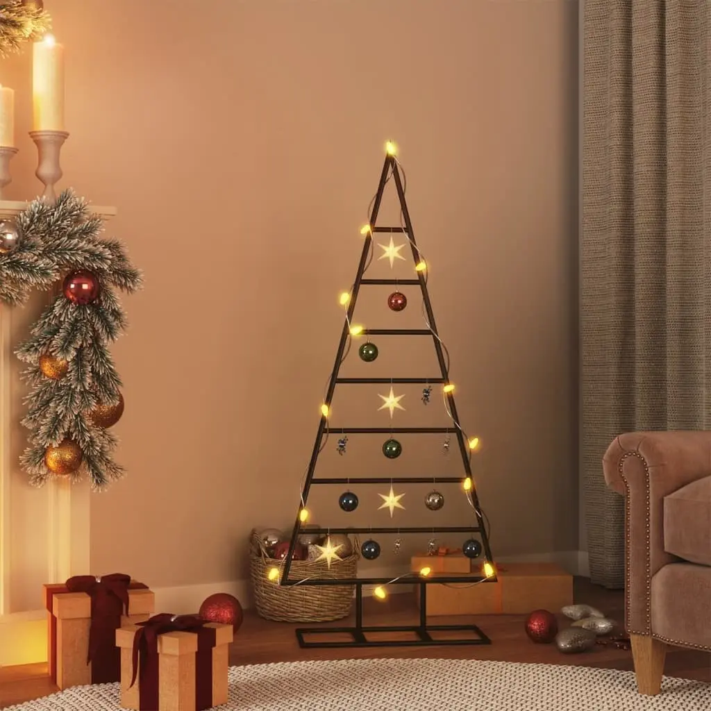 Metal Christmas Tree Frame Steel 125cm Black