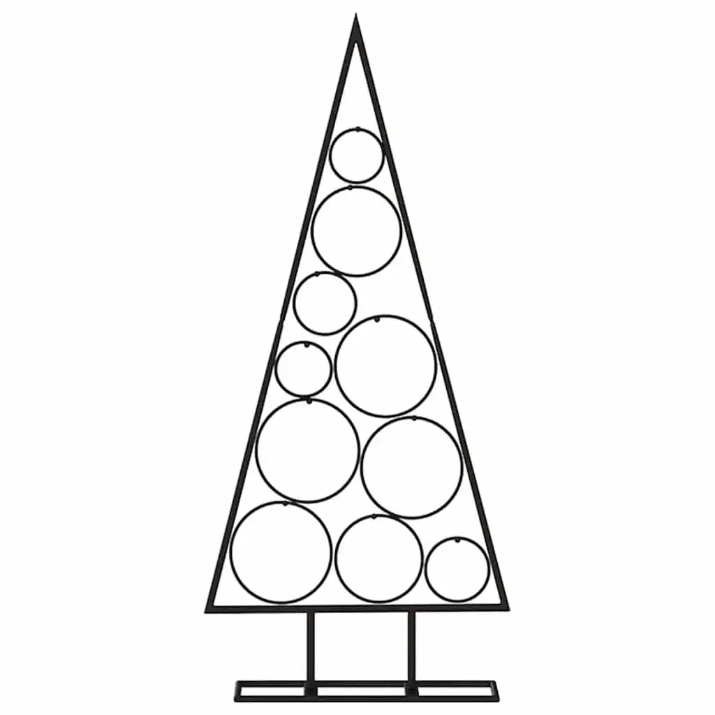 Metal Christmas Tree Frame Steel 90cm Black