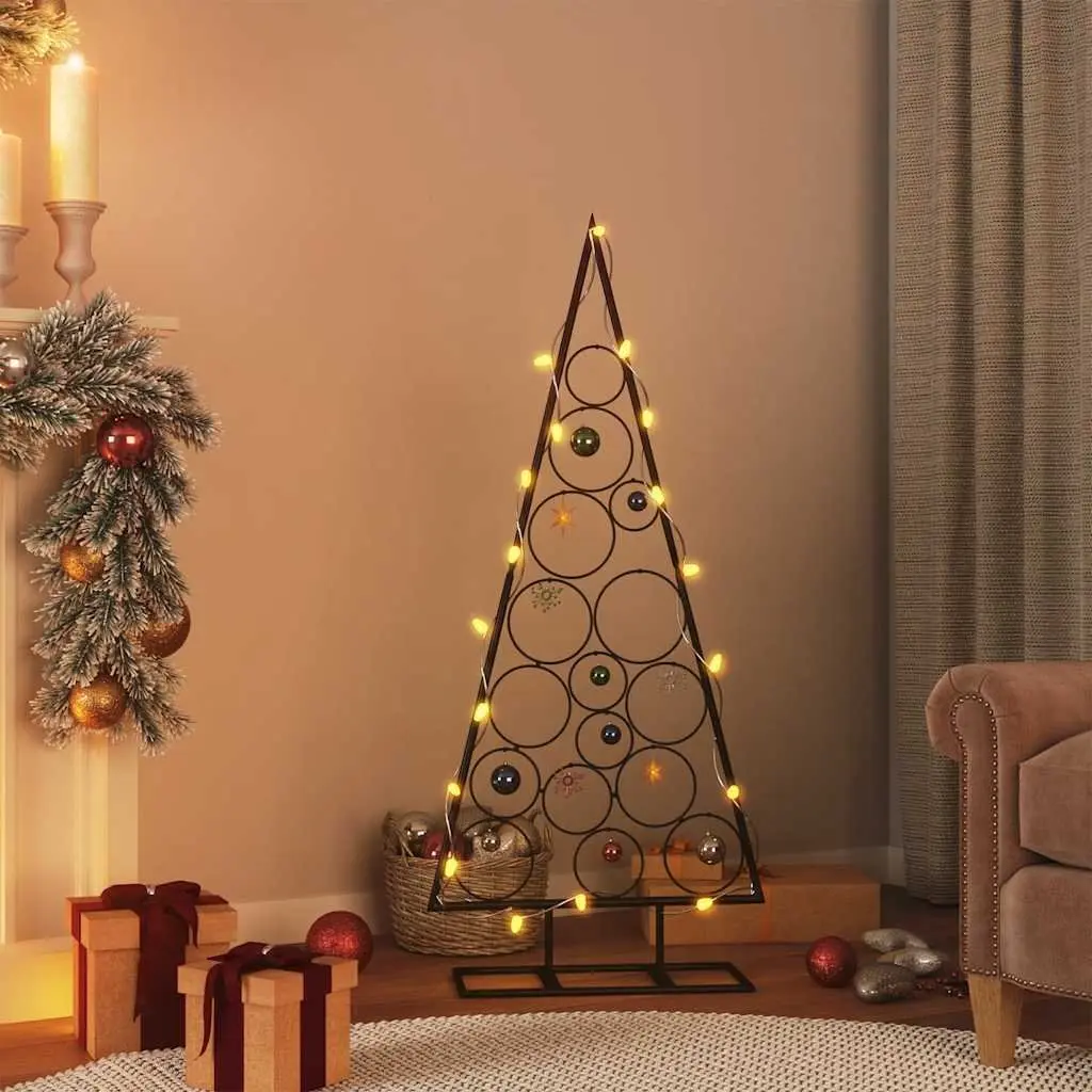Metal Christmas Tree Frame Steel 125cm Black