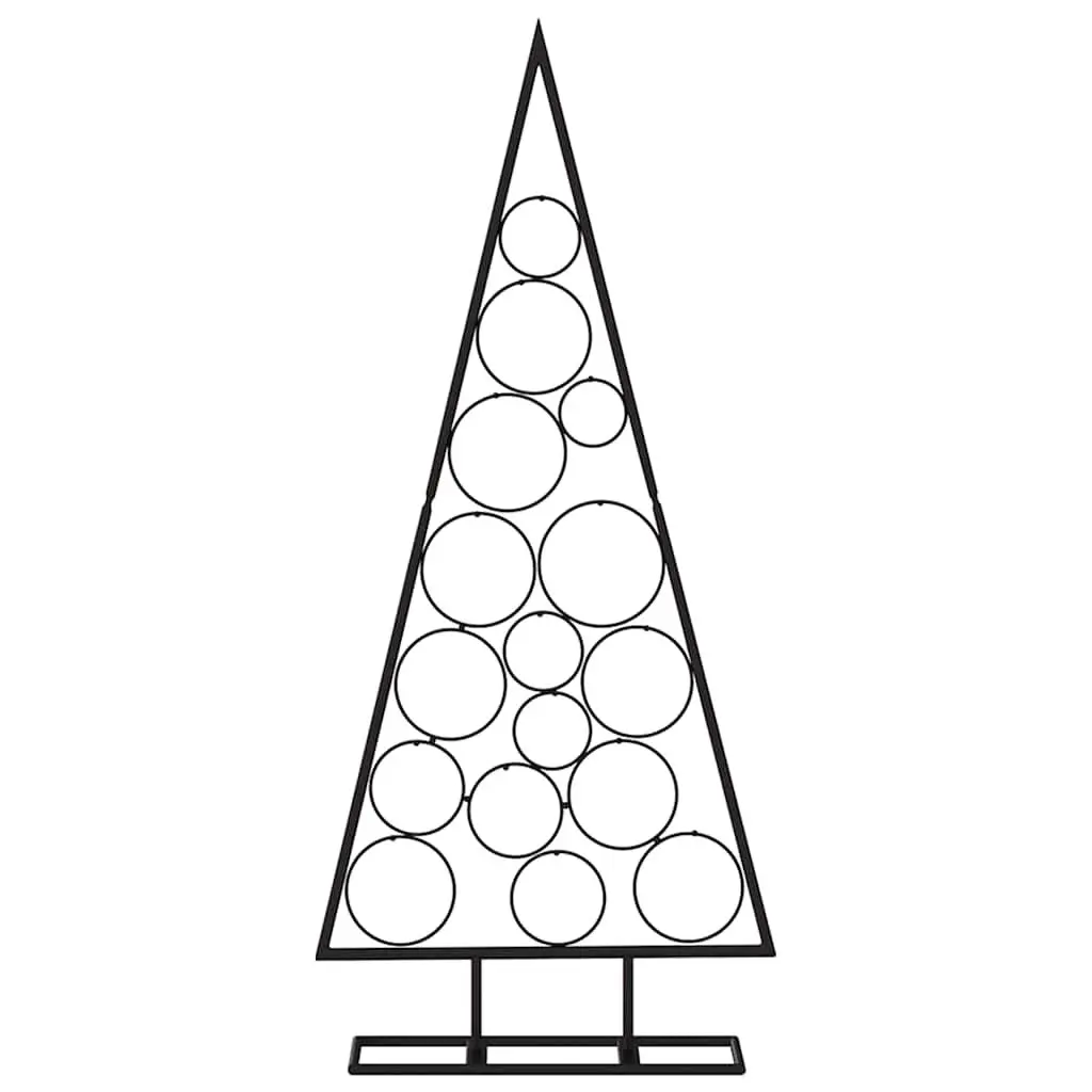 Metal Christmas Tree Frame Steel 125cm Black