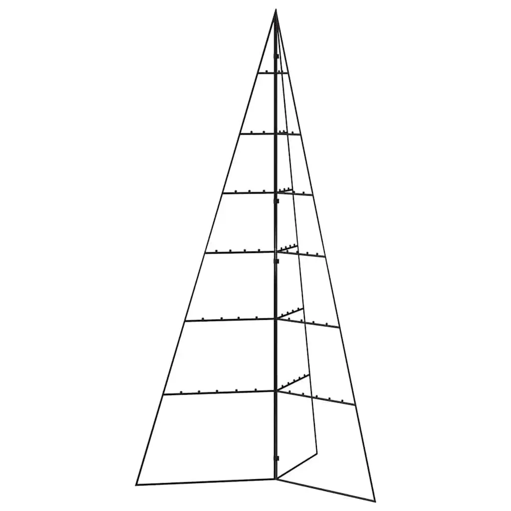 Black Metal Christmas Tree Frame 140cm Decoration