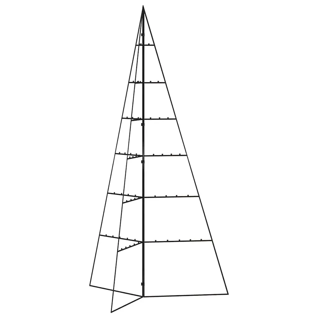 Black Metal Christmas Tree Frame 140cm Decoration