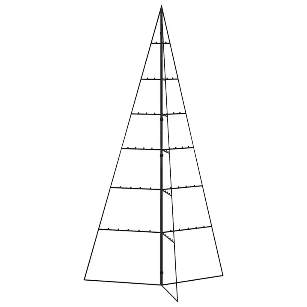 Black Metal Christmas Tree Frame 140cm Decoration