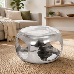 Sturdy Modern Silver Coffee Table for Stylish Living Spaces
