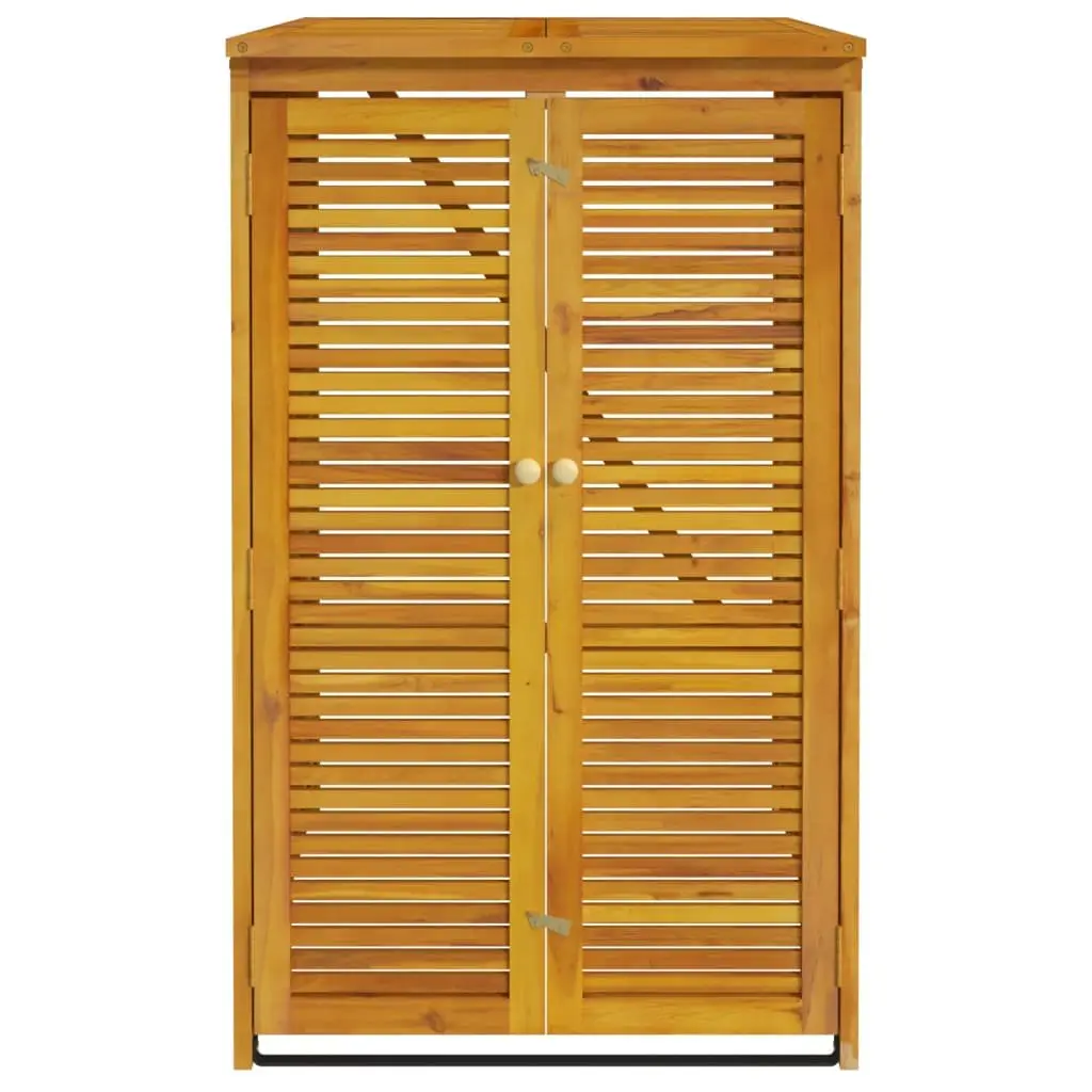 Solid Wood Garbage Bin Shed for Outdoor Storage