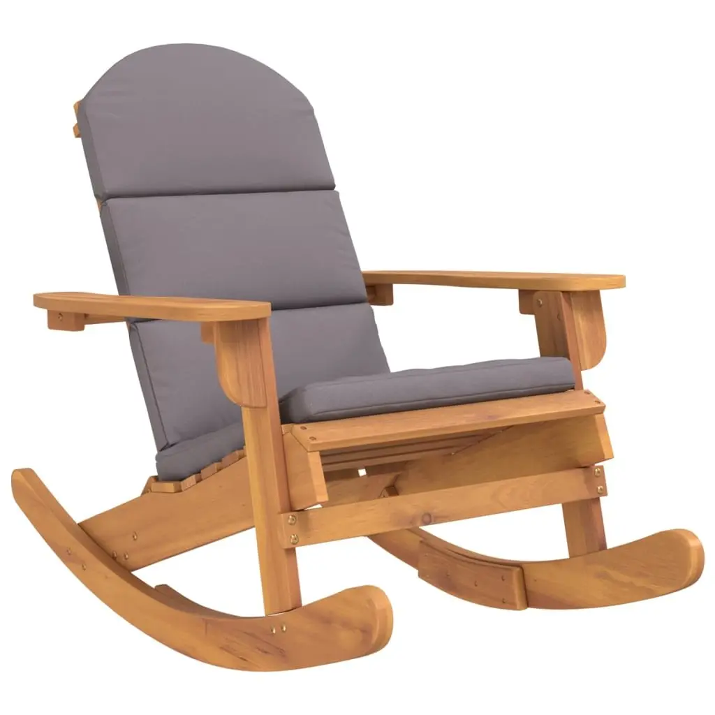 Adirondack Rocking Chair Solid Wood Acacia Brown