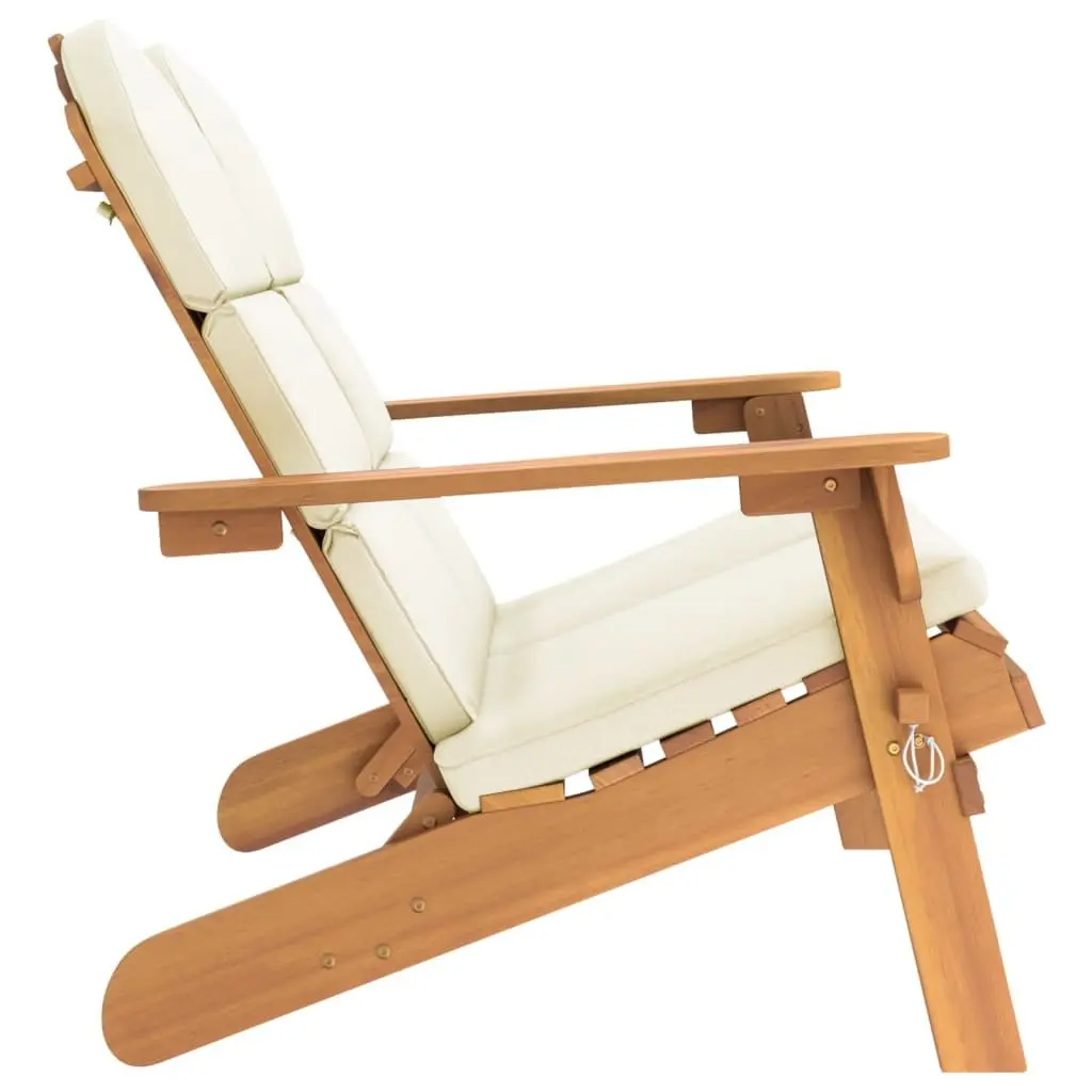 Adirondack Garden Bench 126 cm Solid Wood