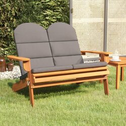 Premium Adirondack Garden Bench 126 cm Solid Acacia Wood