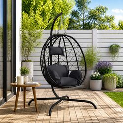 Premium Hanging Egg Chair for Outdoor Comfort