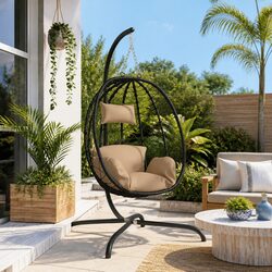 Sturdy Hanging Egg Chair for Outdoor Relaxation
