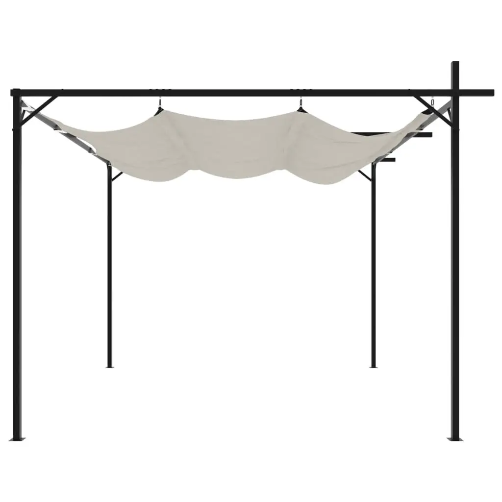 Retractable Roof Pergola for Outdoor Shade 295x292x230cm