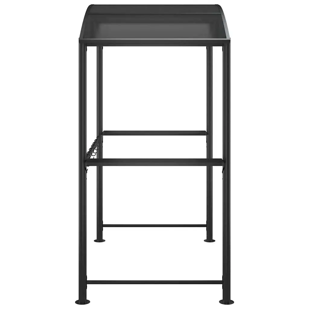 BBQ Gazebo Steel Frame PC Board Roof 210x114x230cm Anthracite
