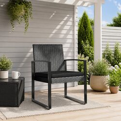 Durable Grey Garden Dining Chairs Set of 2 for Outdoors
