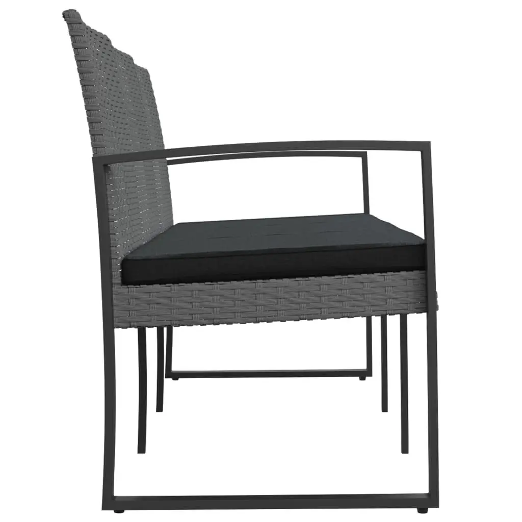3-Seater Garden Bench with Cushions for Outdoors