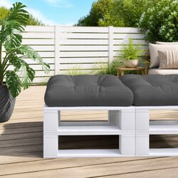 Durable Anthracite Pallet Cushion 50x50x12 cm for Outdoors