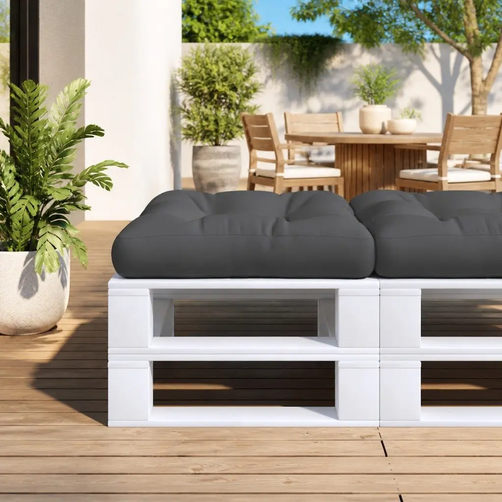 Pallet Cushion Polyester 50x50x12 cm Black