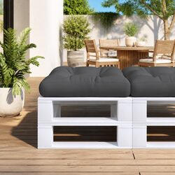 Premium Black Pallet Cushion 50x50x12 cm for Comfort
