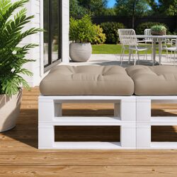 Durable Taupe Pallet Cushion 50x50x12 cm for Comfort