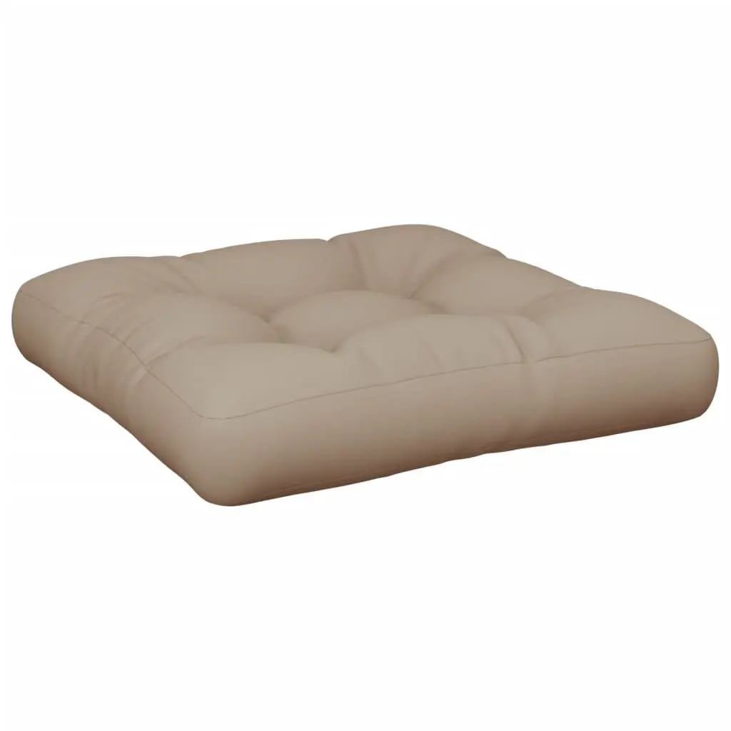 Taupe Pallet Cushion 50x50x12 cm for Comfort