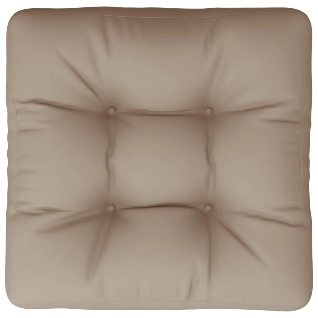 Taupe Pallet Cushion 50x50x12 cm for Comfort