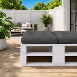 Anthracite Outdoor Garden Sofa Pallet Cushion 60x60x12 cm