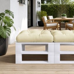 Outdoor Pallet Cushion in Cream 60x60x12 cm