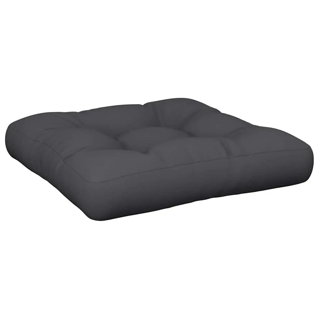Black 60x60x12 cm Pallet Cushion for Outdoor Seating