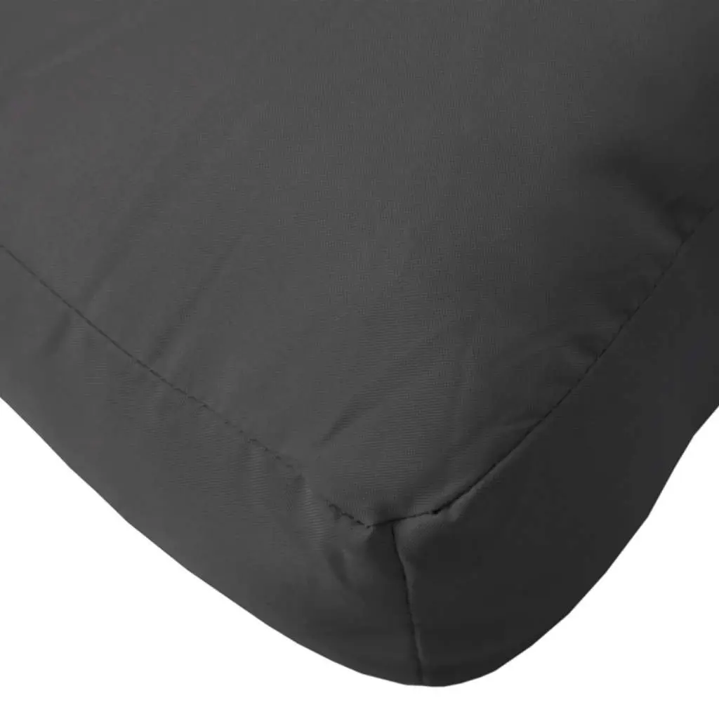 Pallet Cushion Polyester 70x70x12 cm Black