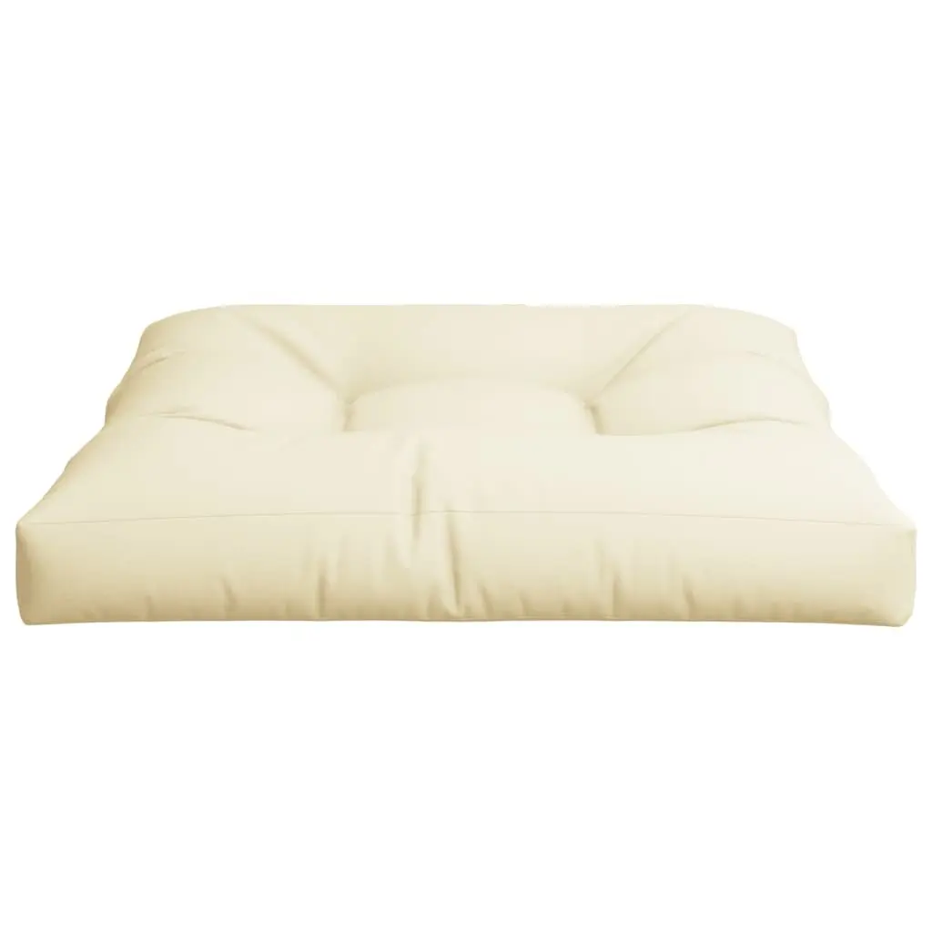 Pallet Cushion Polyester 80x80x12 cm Cream