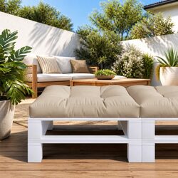 Durable Taupe Pallet Cushion 80x80x12 cm for Comfort