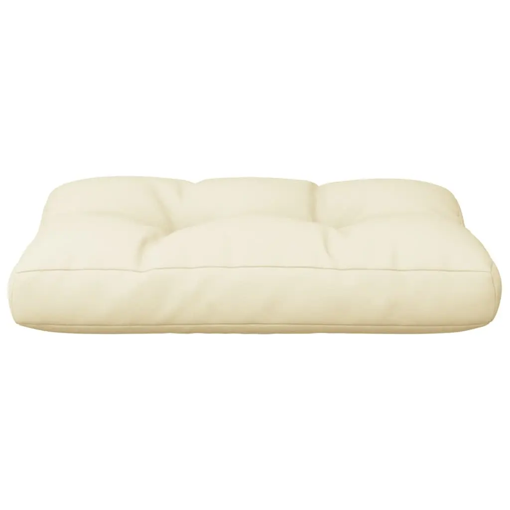 Pallet Cushion Polyester 50x40x12 cm Cream