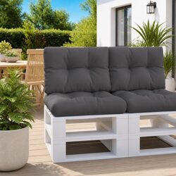 Durable Anthracite Pallet Cushion 60x40x12 cm for Seating