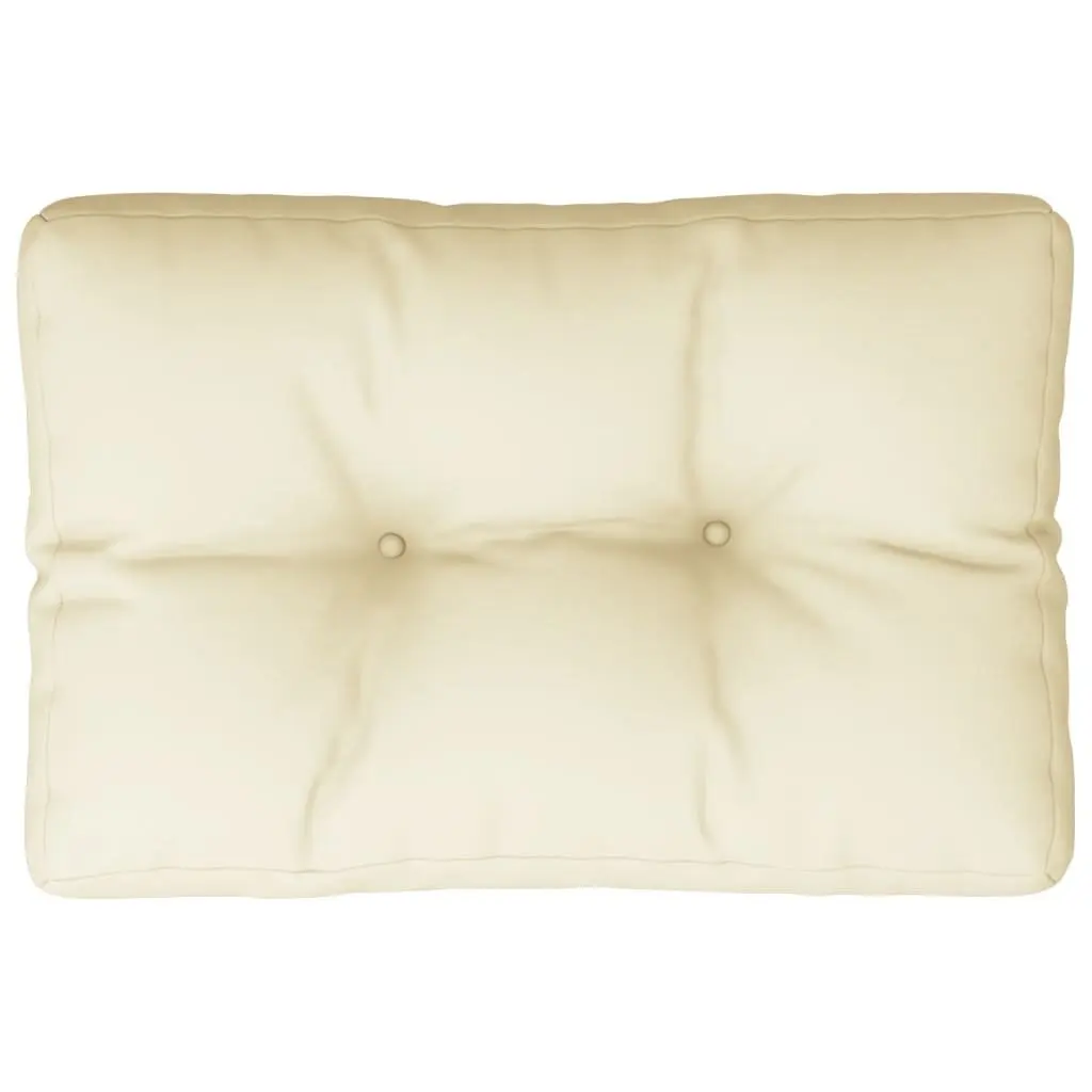 Pallet Cushion Cream 60x40x12 cm Outdoor Garden Sofa Chair Seat Pad Cushion