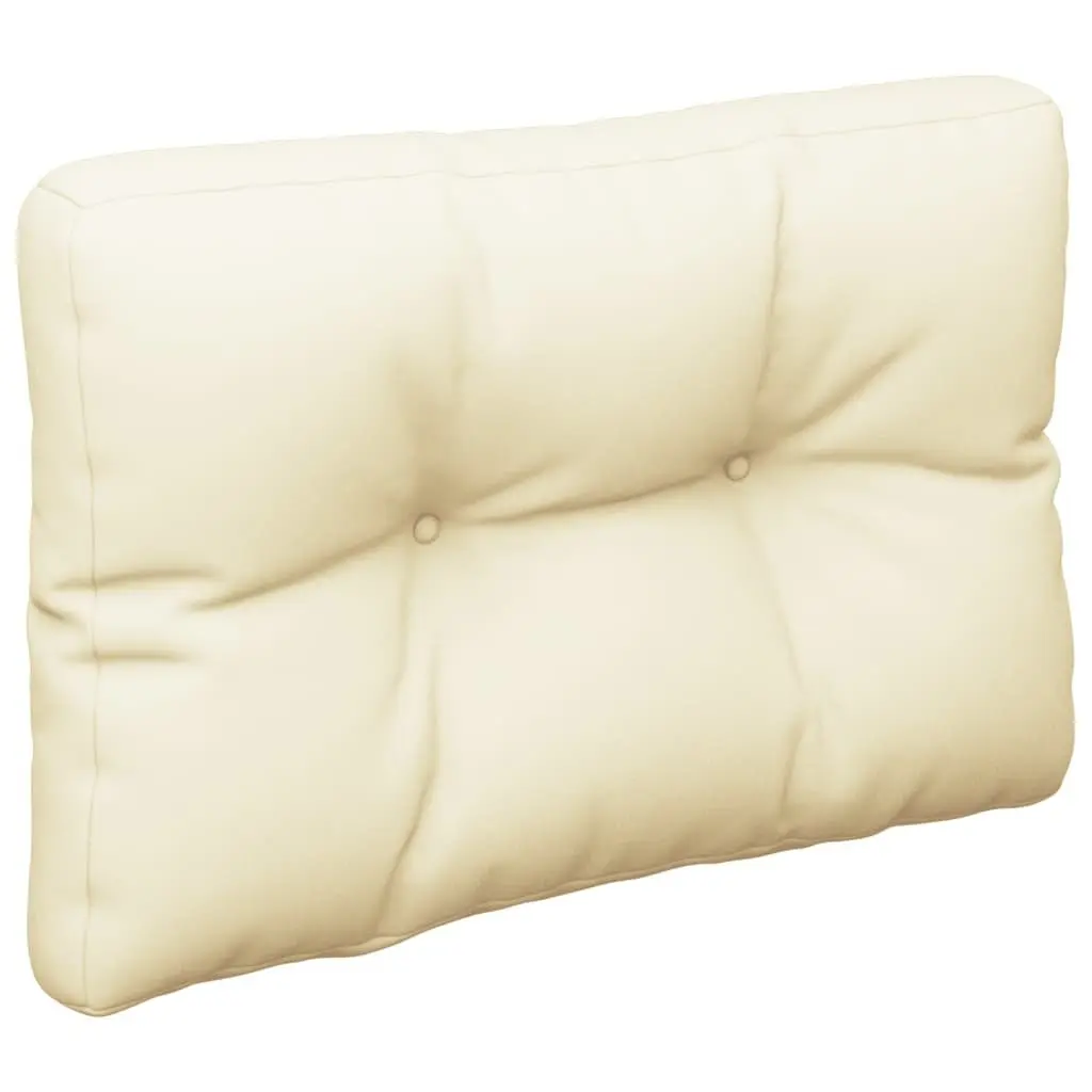 Pallet Cushion Cream 60x40x12 cm Outdoor Garden Sofa Chair Seat Pad Cushion