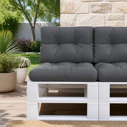 High-Quality Pallet Cushions 2 pcs Anthracite Outdoor