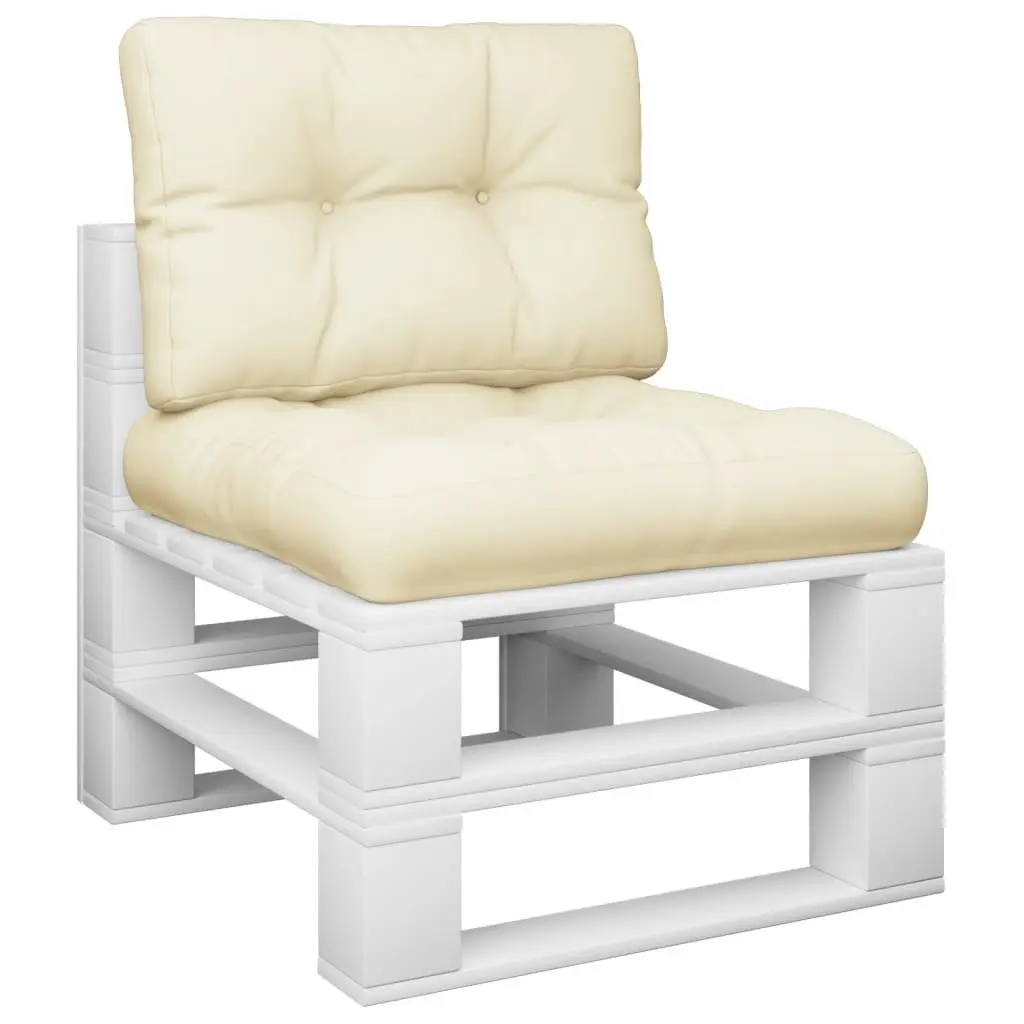 Cream Outdoor Pallet Cushions 2 pcs
