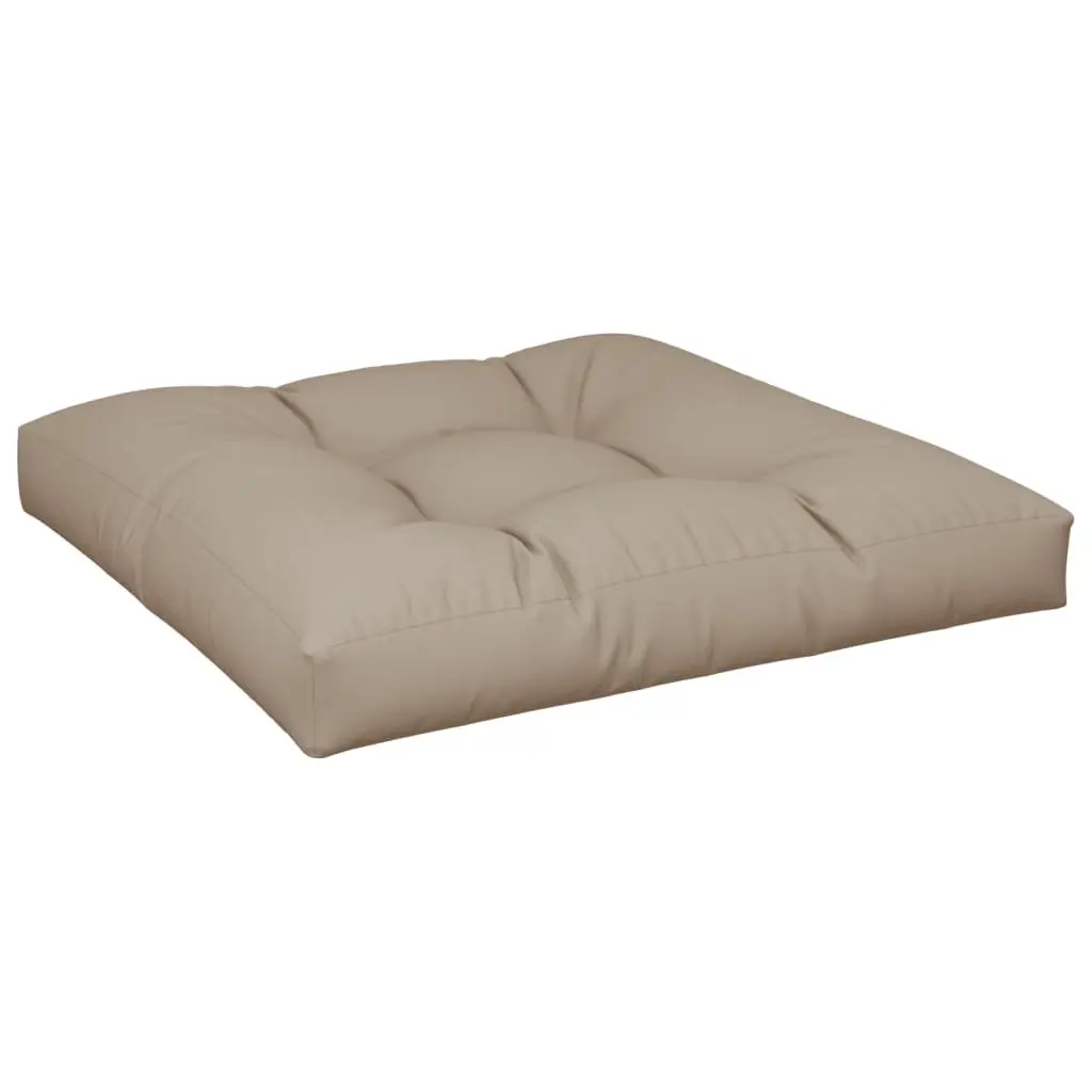 Pallet Cushions Polyester Fabric 2 pcs Taupe Outdoor Indoor Garden Sofa Seat Pad