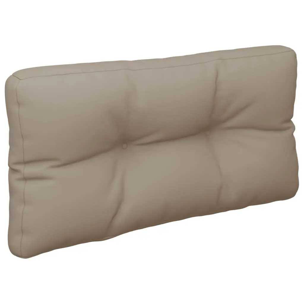 Pallet Cushions Polyester Fabric 2 pcs Taupe Outdoor Indoor Garden Sofa Seat Pad
