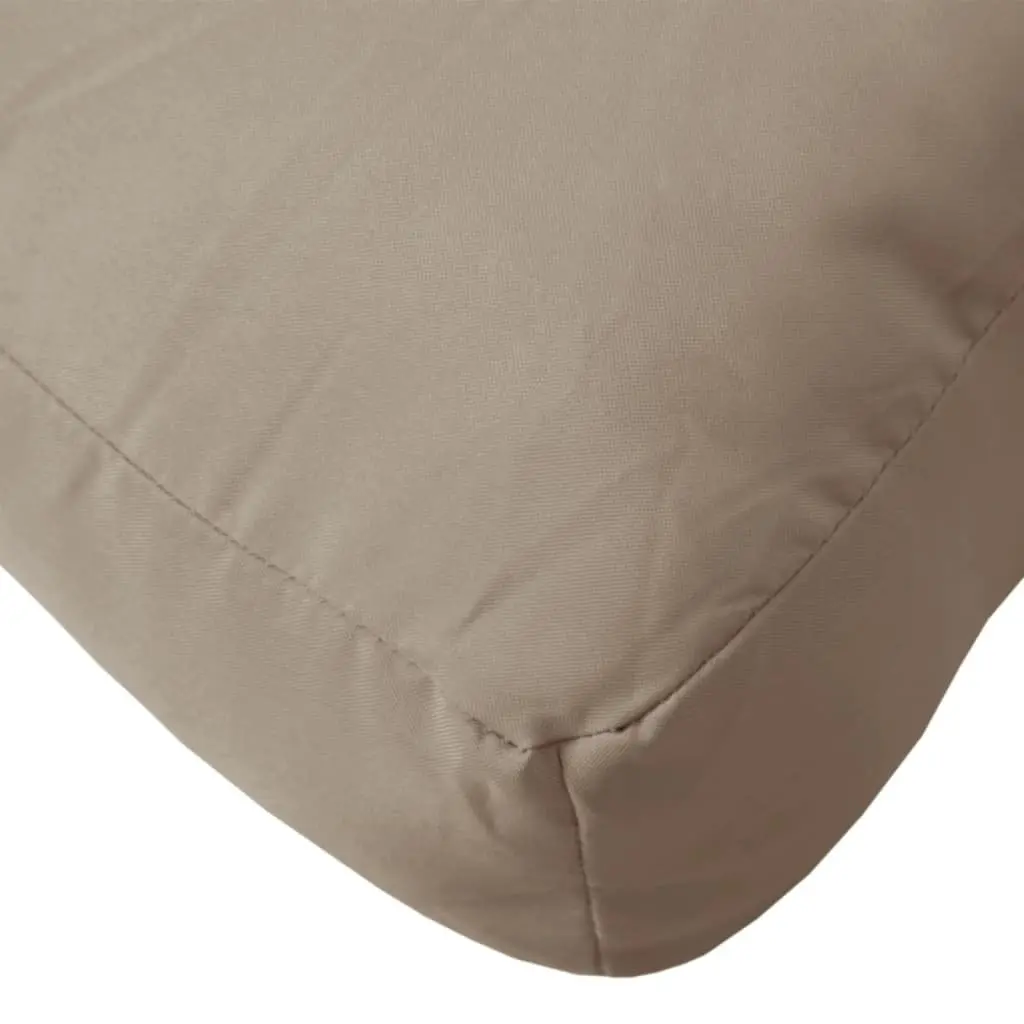 Pallet Cushions Polyester Fabric 2 pcs Taupe Outdoor Indoor Garden Sofa Seat Pad
