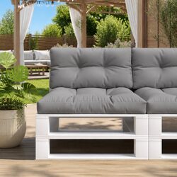 High-Quality Grey Outdoor Garden Sofa Seat Pad Cushion Set